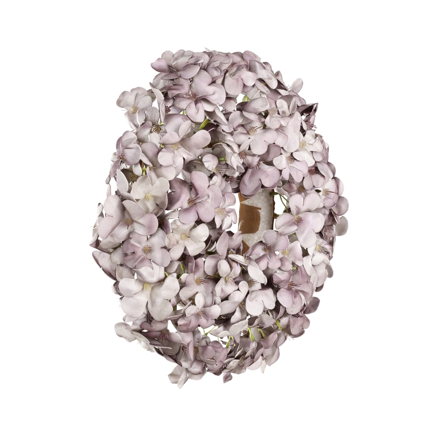 Eglo - Corona di fiori artificiali diametro 35 cm viola