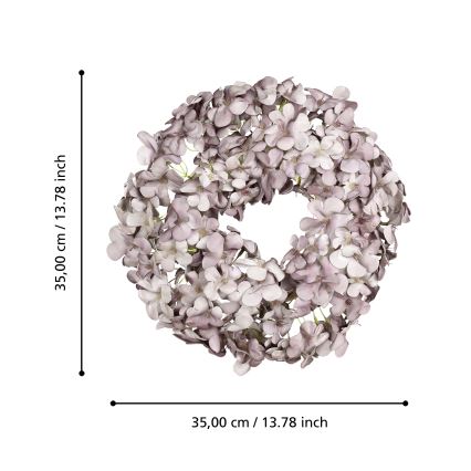 Eglo - Kranz aus Kunstblumen d 35 cm violett