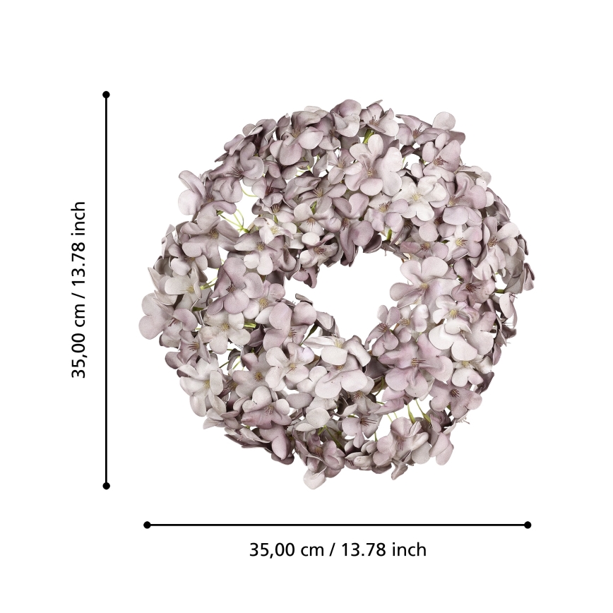 Eglo - Kranz aus Kunstblumen d 35 cm violett