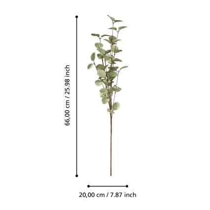 Eglo - Fiore artificiale 66 cm verde