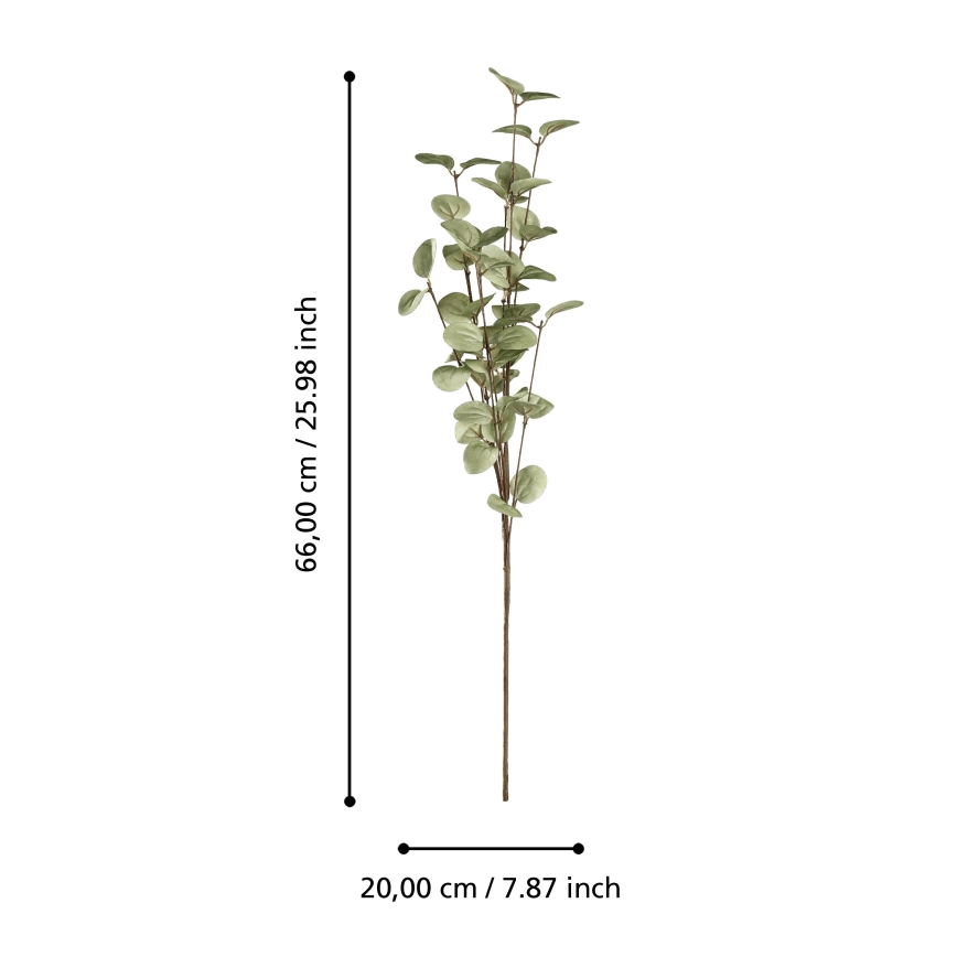 Eglo - Fiore artificiale 66 cm verde
