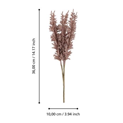 Eglo - Fiore artificiale 36 cm rosso