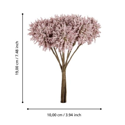 Eglo - Kunstblume 19 cm rosa