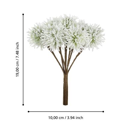 Eglo - Kunstblume 19 cm weiß