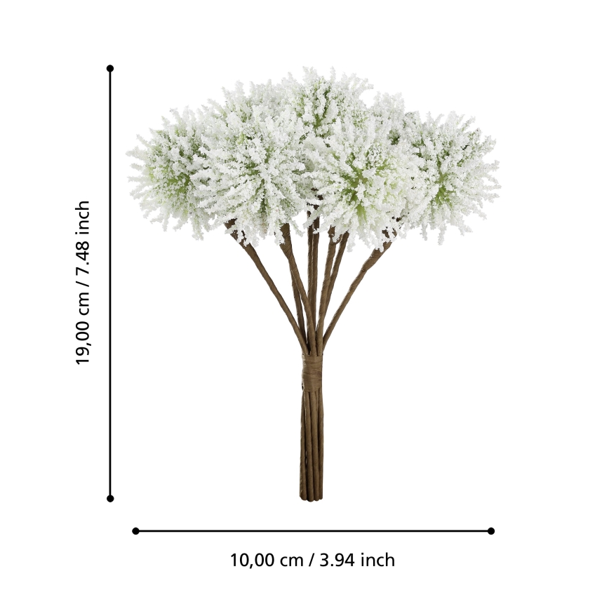 Eglo - Kunstblume 19 cm weiß