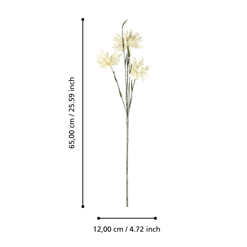 Eglo - Fiore artificiale 65 cm giallo