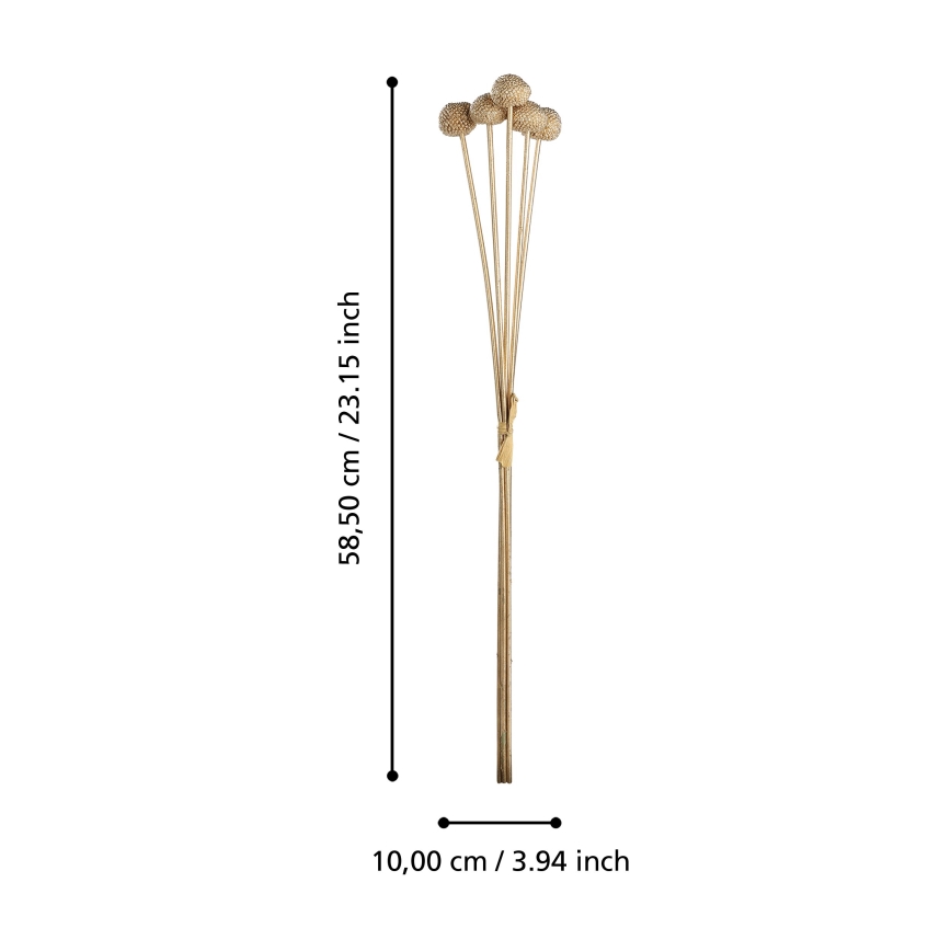 Eglo - Fiore artificiale 58,5 cm oro