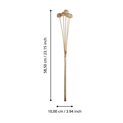 Eglo - Kunstblume 58,5 cm golden