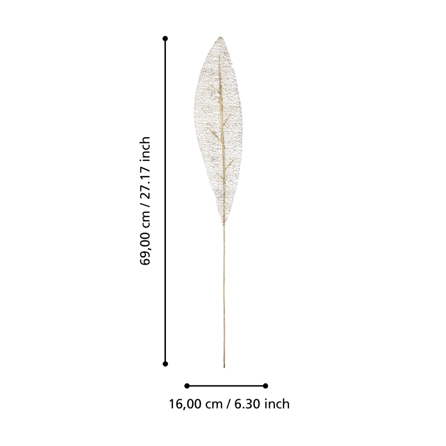 Eglo - Kunstblume 69 cm silbern