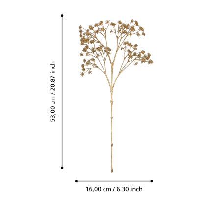Eglo - Kunstblume 53 cm golden