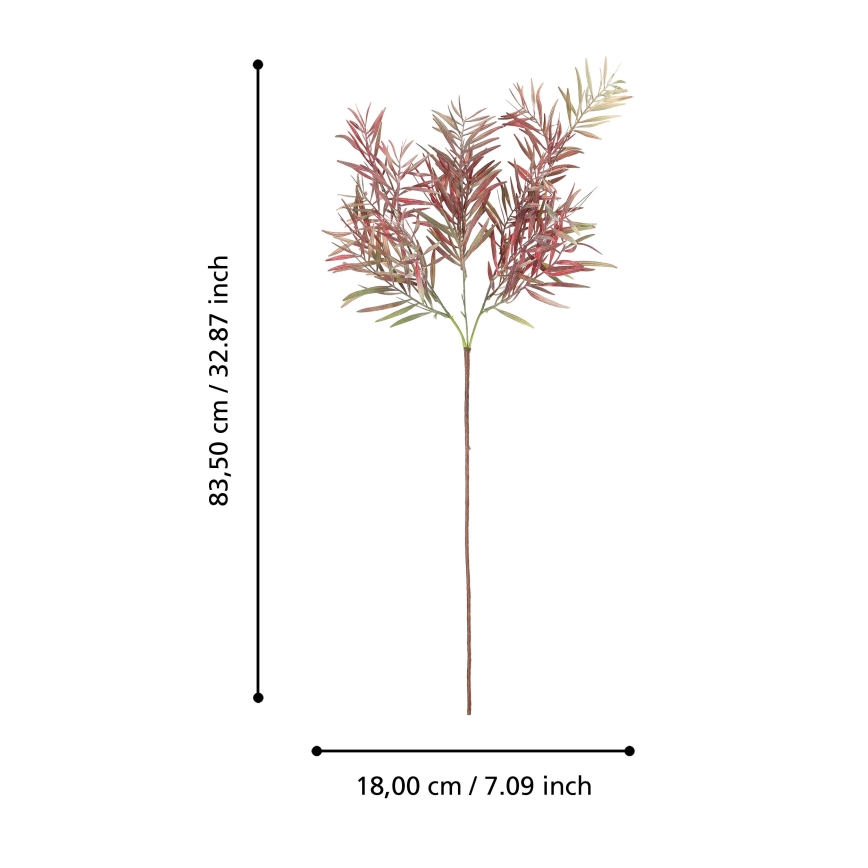 Eglo - Fiore artificiale 83,5 cm rosso