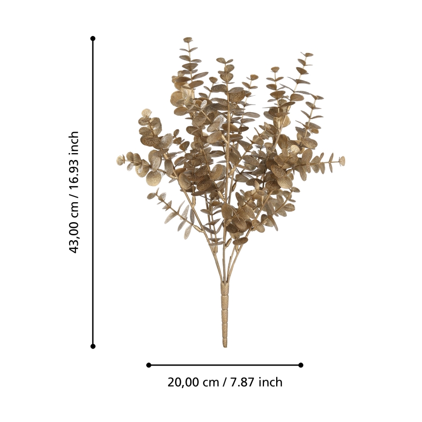 Eglo - Fiore artificiale 43 cm oro