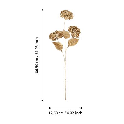 Eglo - Fiore artificiale  86,5 cm oro