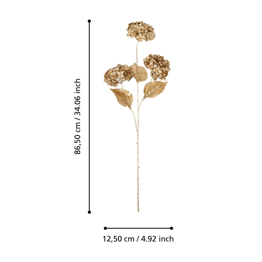 Eglo - Fiore artificiale  86,5 cm oro