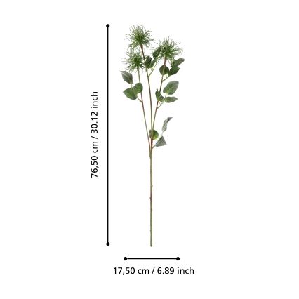 Eglo - Fiore artificiale 76,5 cm verde