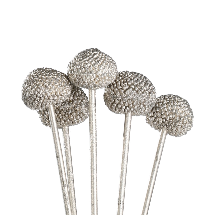 Eglo - Fiore artificiale 58,5 cm argento