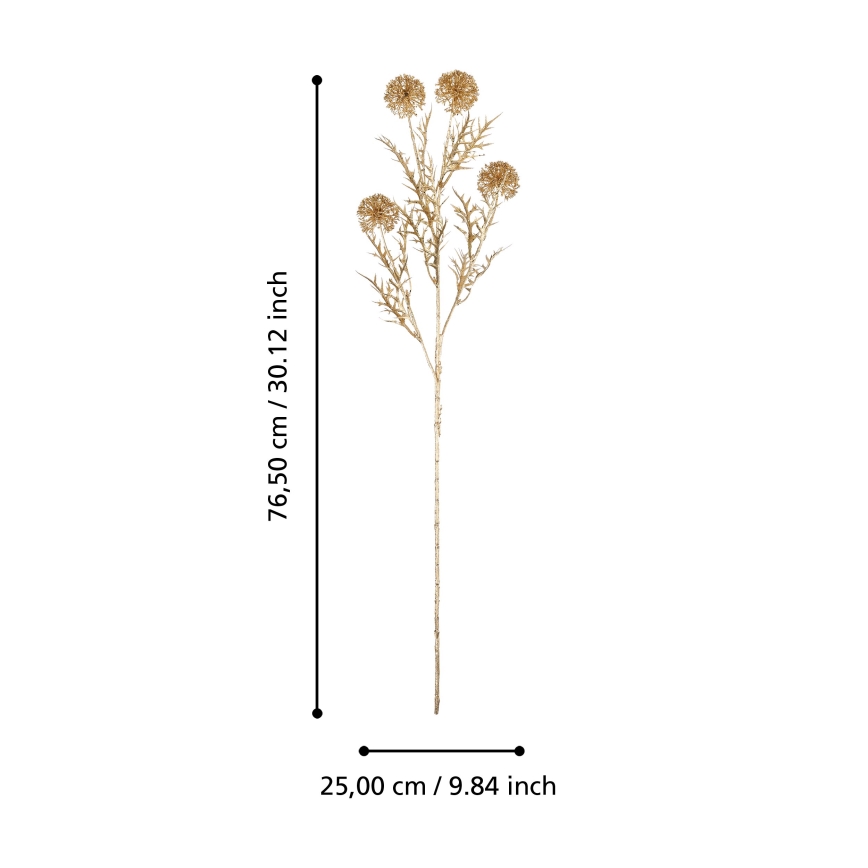 Eglo - Fiore artificiale 76,5 cm oro