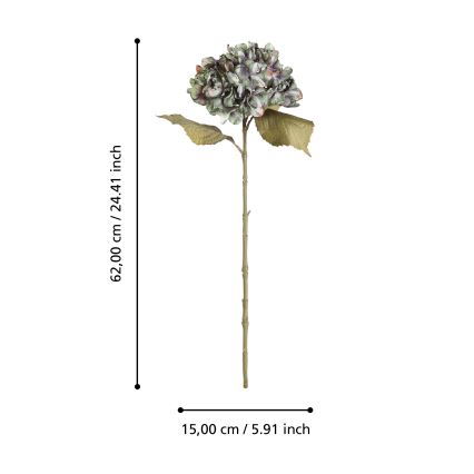 Eglo - Fiore artificiale 62 cm verde