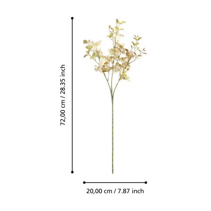 Eglo - Kunstblume 72 cm golden