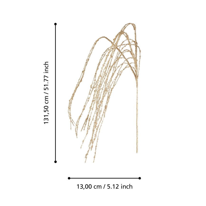 Eglo - Fiore artificiale 131,5 cm oro