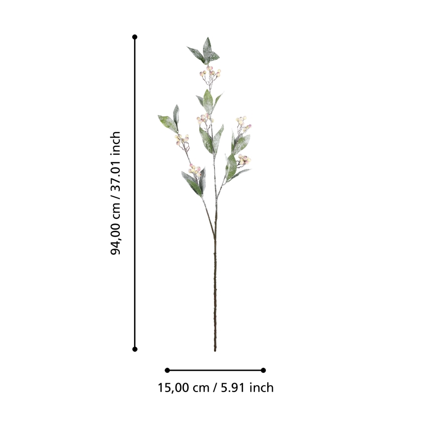 Eglo - Fleur artificielle 94 cm crème/vert
