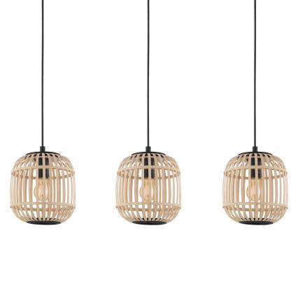 Eglo - Lampadario a sospensione con filo 3xE27/28W/230V
