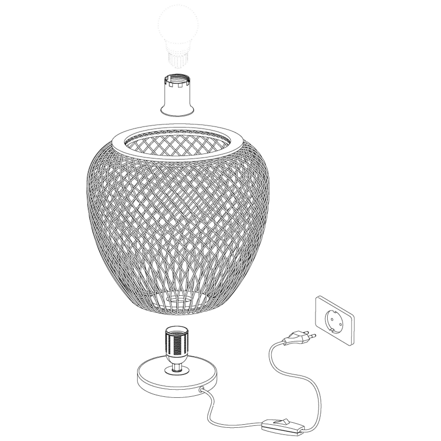 Eglo - Lampada da tavolo 1xE27/40W/230V