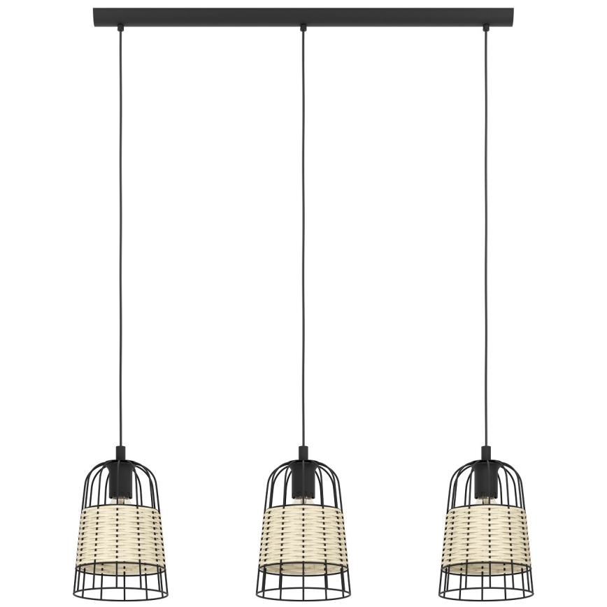 Eglo - Lampadario a sospensione con filo 3xE27/40W/230V