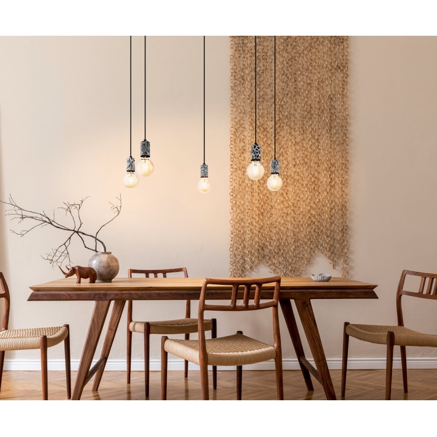 Eglo 43314 - Lampada a sospensione con cavo COULSDON 5xE27/10W/230V