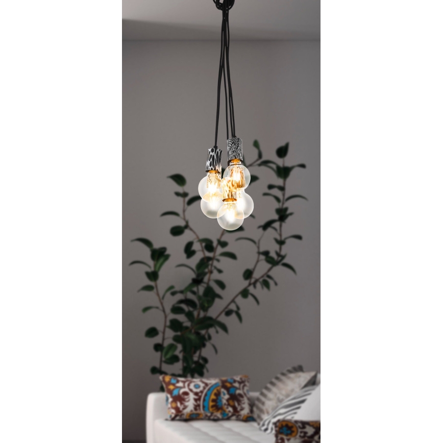Eglo - Suspension avec fil 5xE27/10W/230V