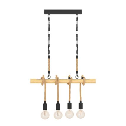 Eglo 43318 - Lampadario a catena YOUNGSTOWN 4xE27/40W/230V