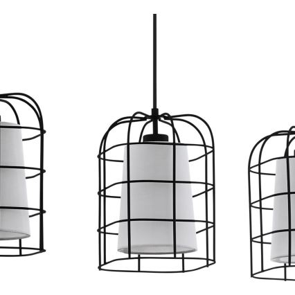 Eglo - Lampadario a sospensione con filo 3xE27/28W/230V