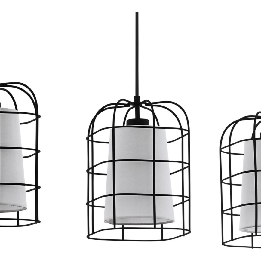 Eglo - Lampadario a sospensione con filo 3xE27/28W/230V
