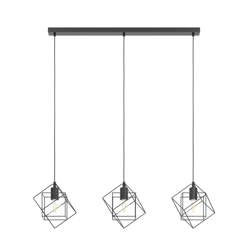 Eglo - Lampadario a sospensione con filo 3xE27/60W/230V