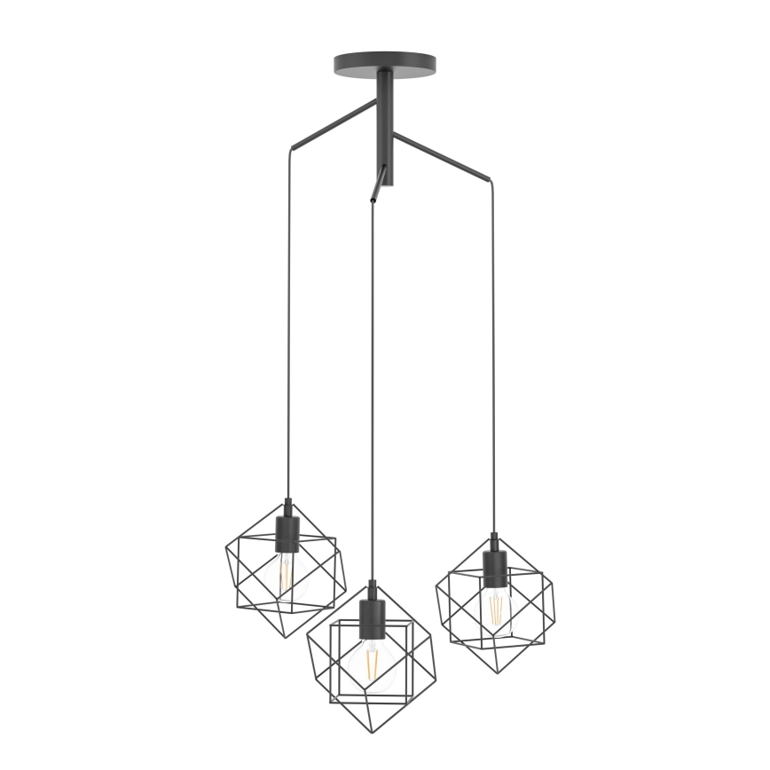 Eglo - Lampadario a sospensione con filo 3xE27/60W/230V