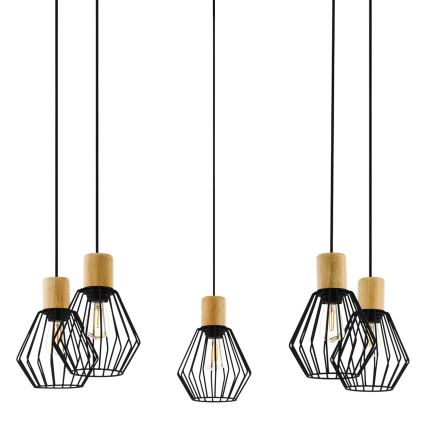 Eglo - Suspension filaire 5xE27/60W/230V araignée