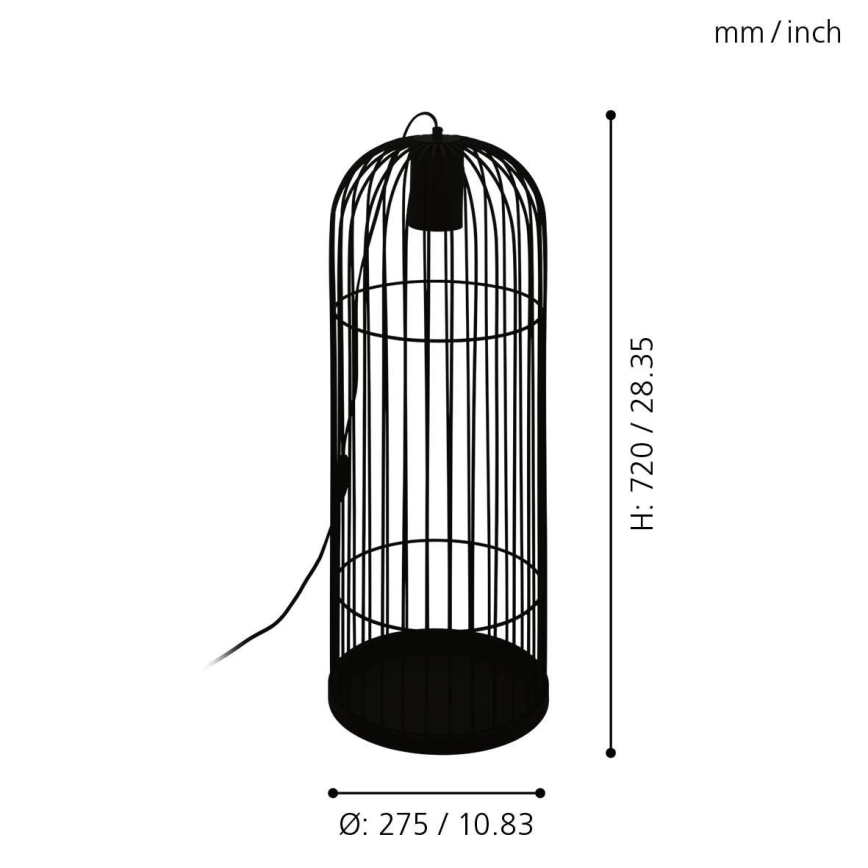 Eglo - Lampadaire LED 1xGU10/4,6W/230V