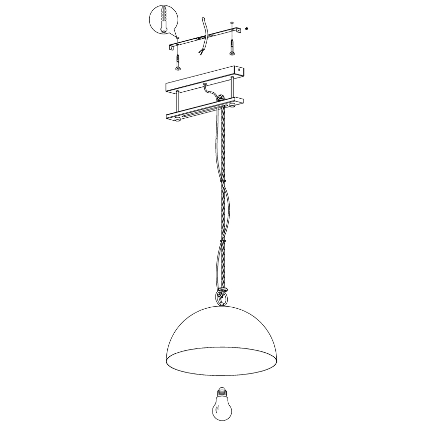 Eglo - Suspension avec fil 1xE27/40W/230V