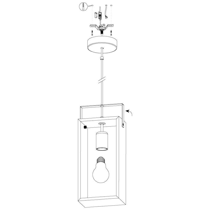 Eglo - Hängeleuchte 1xE27/40W/230V