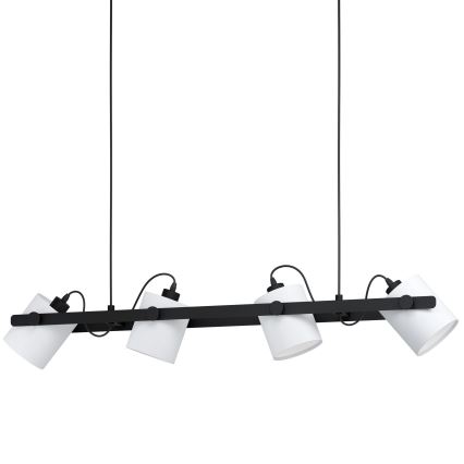 Eglo - Lampadario su corda 4xE27/28W/230V