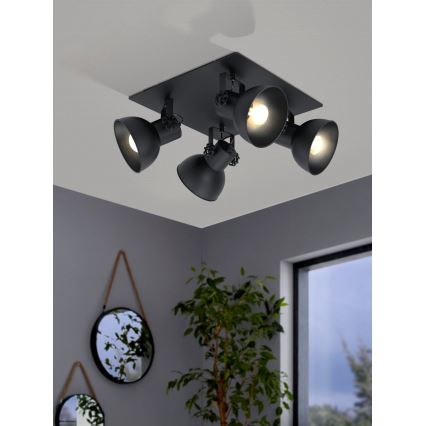Eglo - Luce Spot 4xE27/40W/230V