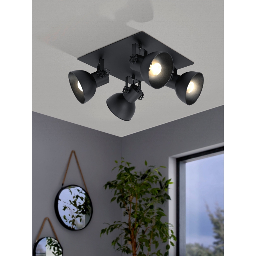 Eglo - Luce Spot 4xE27/40W/230V