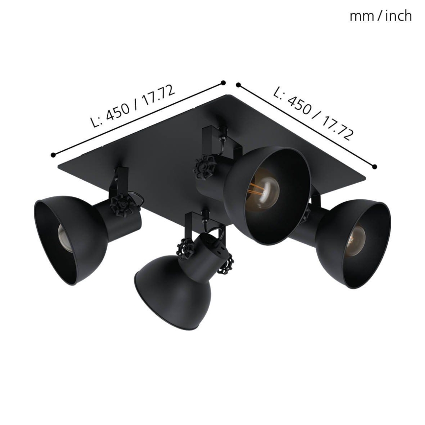 Eglo - Luce Spot 4xE27/40W/230V