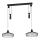 Eglo 43438 - Lampadario a sospensione con cavo WINKWORTH 2xE27/40W/230V
