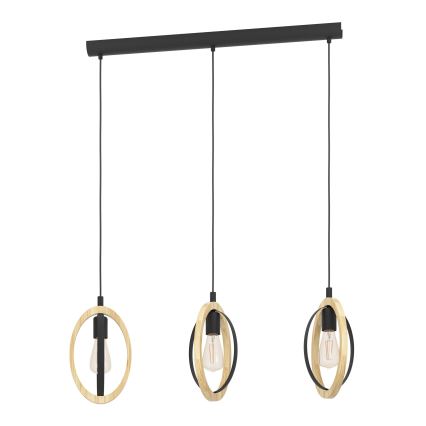 Eglo - Lampadario a sospensione con filo 3xE27/40W/230V