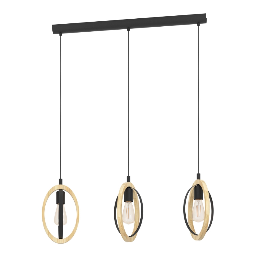 Eglo - Lampadario a sospensione con filo 3xE27/40W/230V