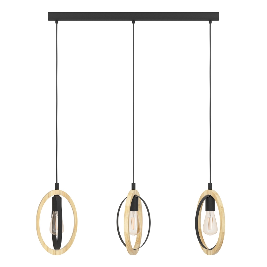 Eglo - Lampadario a sospensione con filo 3xE27/40W/230V