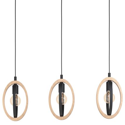 Eglo - Lampadario a sospensione con filo 3xE27/40W/230V