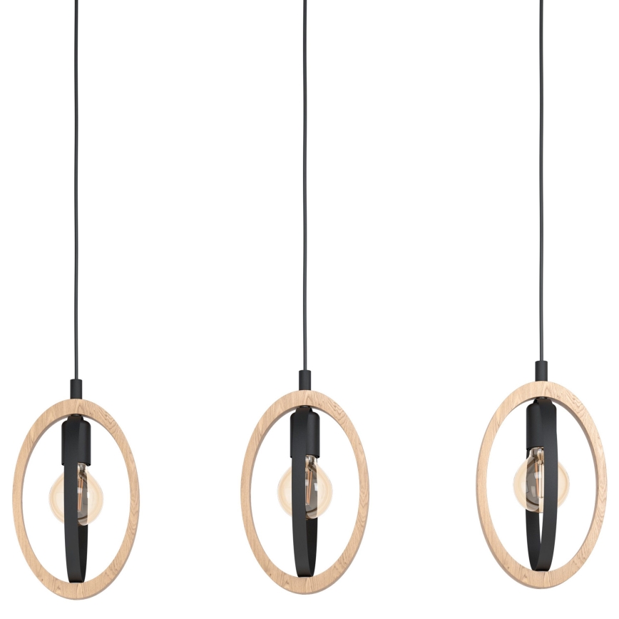Eglo - Lampadario a sospensione con filo 3xE27/40W/230V