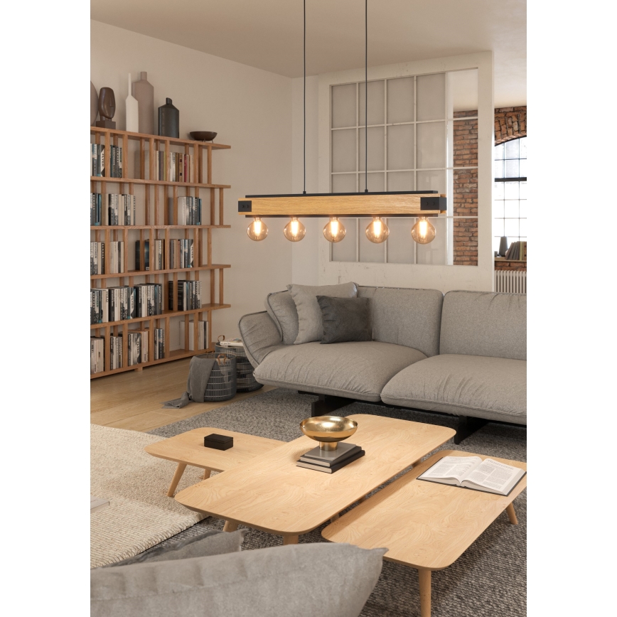 Eglo - Lampadario a sospensione con filo 5xE27/60W/230V